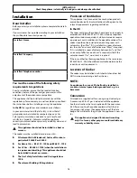 Preview for 17 page of Falcon Professional + User Manual & Installation & Service Instructions