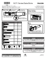 Falcon SC71 Series Installation Instructions preview