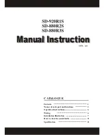 Preview for 1 page of Falcon SD-880D3 Manual Instruction