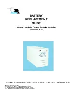Falcon SG800-1, SG800-2 SG1K-1T, SG1K-2T SG2K-1T Battery Replacement Manual preview