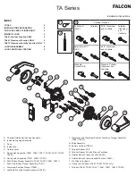 Falcon TA Series Installation Instructions Manual preview