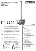 Faller 140325 Instructions Manual предпросмотр