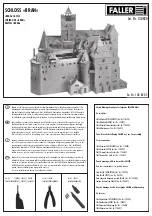 Предварительный просмотр 1 страницы Faller Bran Castle 130820 Assembly Instructions Manual