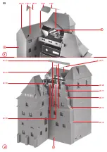 Предварительный просмотр 22 страницы Faller Bran Castle 130820 Assembly Instructions Manual