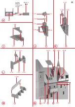 Предварительный просмотр 25 страницы Faller Bran Castle 130820 Assembly Instructions Manual