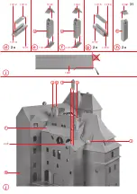 Предварительный просмотр 31 страницы Faller Bran Castle 130820 Assembly Instructions Manual