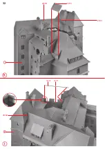 Предварительный просмотр 32 страницы Faller Bran Castle 130820 Assembly Instructions Manual