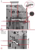 Предварительный просмотр 34 страницы Faller Bran Castle 130820 Assembly Instructions Manual