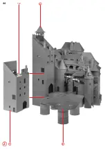 Предварительный просмотр 44 страницы Faller Bran Castle 130820 Assembly Instructions Manual