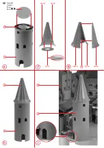 Предварительный просмотр 56 страницы Faller Bran Castle 130820 Assembly Instructions Manual