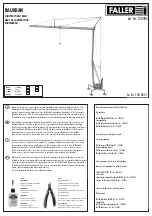 Предварительный просмотр 1 страницы Faller CONSTRUCTION CRANE Manual