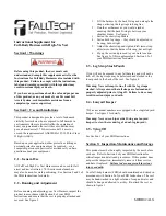 Falltech 70152X3XL Supplement Instructions preview