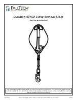 Falltech DuraTech 45' 3-Way Retrieval SRL-R User Instruction Manual preview