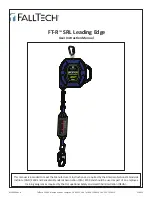 Preview for 1 page of Falltech FT-R SRL User Instruction Manual