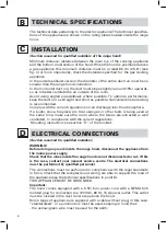 Предварительный просмотр 8 страницы FALMEC ARAFX30W5 SS Series Instruction Booklet