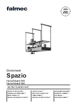 Предварительный просмотр 1 страницы FALMEC Circle tech Spazio Island 130 Instruction Booklet