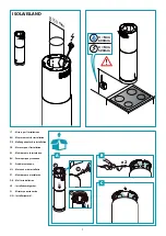 Предварительный просмотр 9 страницы FALMEC Design Polar Black Isola 35 Instruction Booklet