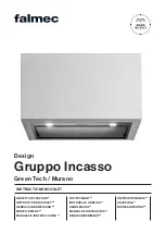 FALMEC Gruppo Incasso Murano MURAN70 Instruction Booklet предпросмотр