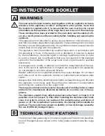 Preview for 16 page of FALMEC ISLAND Instruction Booklet