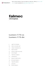 FALMEC Lumen 175 sx Instruction Booklet предпросмотр