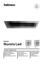 FALMEC NUVOLA 90 LED Instruction Booklet предпросмотр