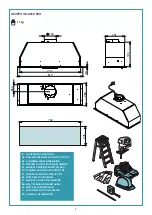 Предварительный просмотр 3 страницы FALMEC Professional Gruppo Incasso Pro 80 Inox Instruction Booklet