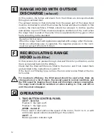 Preview for 18 page of FALMEC WALL Instruction Booklet