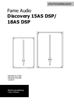 Fame Audio Discovery 15AS DSP User Manual preview