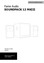 Предварительный просмотр 1 страницы Fame Audio SOUNDPACK 12 MKIII User Manual