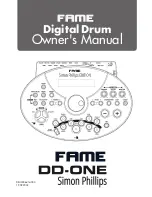 FAME DD-One Simon Philips Owner'S Manual preview