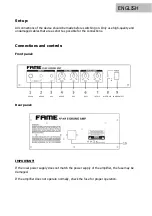 Preview for 6 page of FAME E-Drum AMP AP-30X Manual