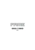 Предварительный просмотр 10 страницы FAME GS2-158D Owner'S Manual