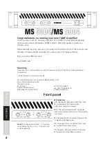 Preview for 8 page of FAME MS 5004 User Manual