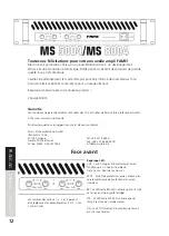 Preview for 12 page of FAME MS 5004 User Manual