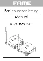 FAME W-24R Manual предпросмотр