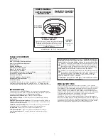 Family Gard FG225 User Manual preview