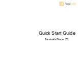 Famisafe Finder Z3 Quick Start Manual preview