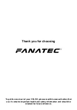 Preview for 2 page of FANATEC CSL DD Manual