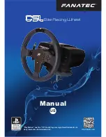 FANATEC CSL E RW PS4 Manual preview