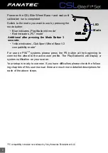 Preview for 9 page of FANATEC CSL Elite F1 Set Manual