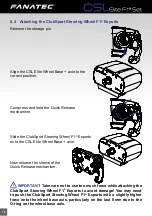 Preview for 16 page of FANATEC CSL Elite F1 Set Manual