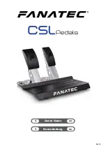 FANATEC CSL Pedals Quick Manual preview