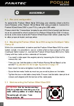 Preview for 9 page of FANATEC PODIUM WHEEL BASE DD2 Manual