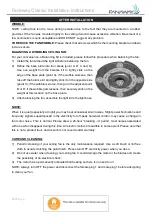 Preview for 12 page of Fanaway CLASSIC Installation, Operation, Maintenance & Warranty Information