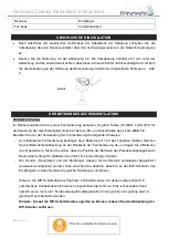 Preview for 20 page of Fanaway CLASSIC Installation, Operation, Maintenance & Warranty Information