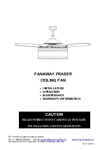 Fanaway FANAWAY FRASER Installation Instructions Manual preview