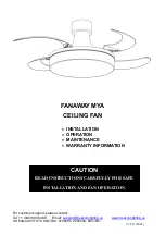 Fanaway MYA Installation Instructions Manual предпросмотр