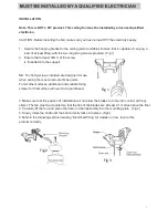 Preview for 5 page of Fanco CFFCES2LWH Installation Manual