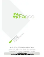 Fanco CFFCHZ4WHW Installation Manual preview