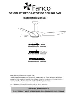 Fanco CFFCOR24BK Installation Manual preview